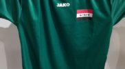 Maglia della nazionale dell’Iraq (collezione Simone Panizzi, foto Daniele Dei)