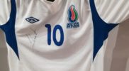 Maglia della nazionale dell’Azerbaijan (collezione Simone Panizzi, foto Daniele Dei)